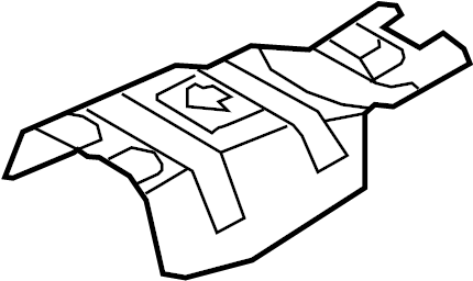 View 287973S200 Heat. Shield. Protector. Pan. Floor. (Front) Full-Sized Product Image