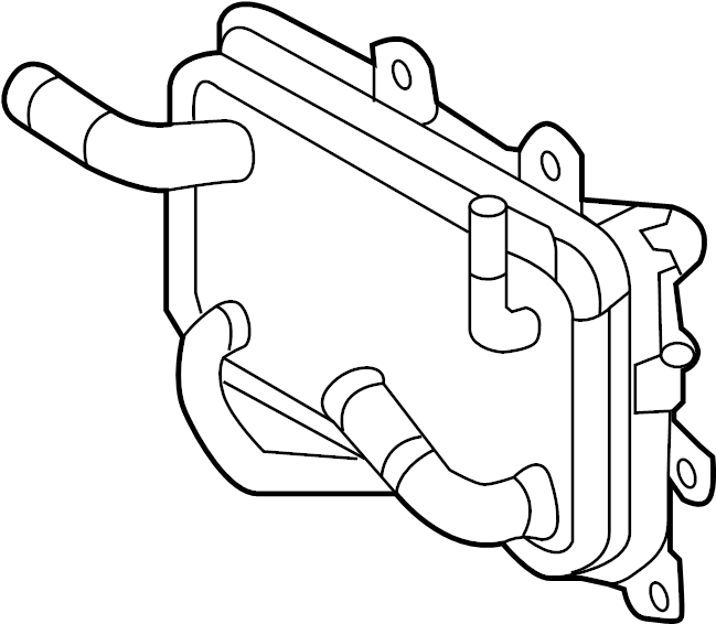 View 25620D5000 Automatic Transmission Oil Cooler (Front) Full-Sized Product Image