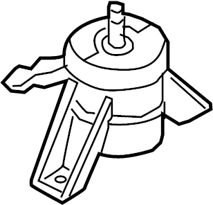 View 21810D4220 Engine Mount (Front, Upper) Full-Sized Product Image