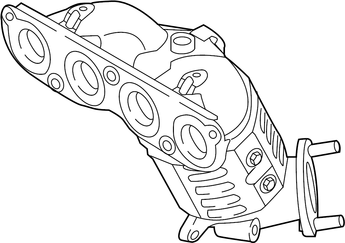 View 285102EAF0 Catalytic Converter with Integrated Exhaust Manifold Full-Sized Product Image