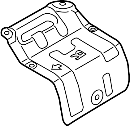 View 28796G0000 Shield. Heat. Muffler. Protector. (Right, Rear) Full-Sized Product Image