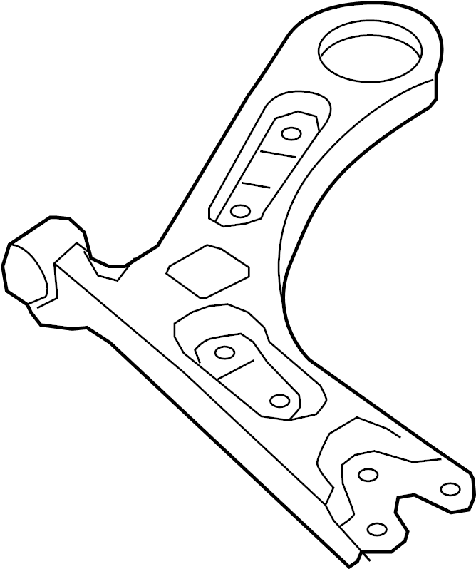 View 54501C1000 Suspension Control Arm (Right, Front, Lower) Full-Sized Product Image