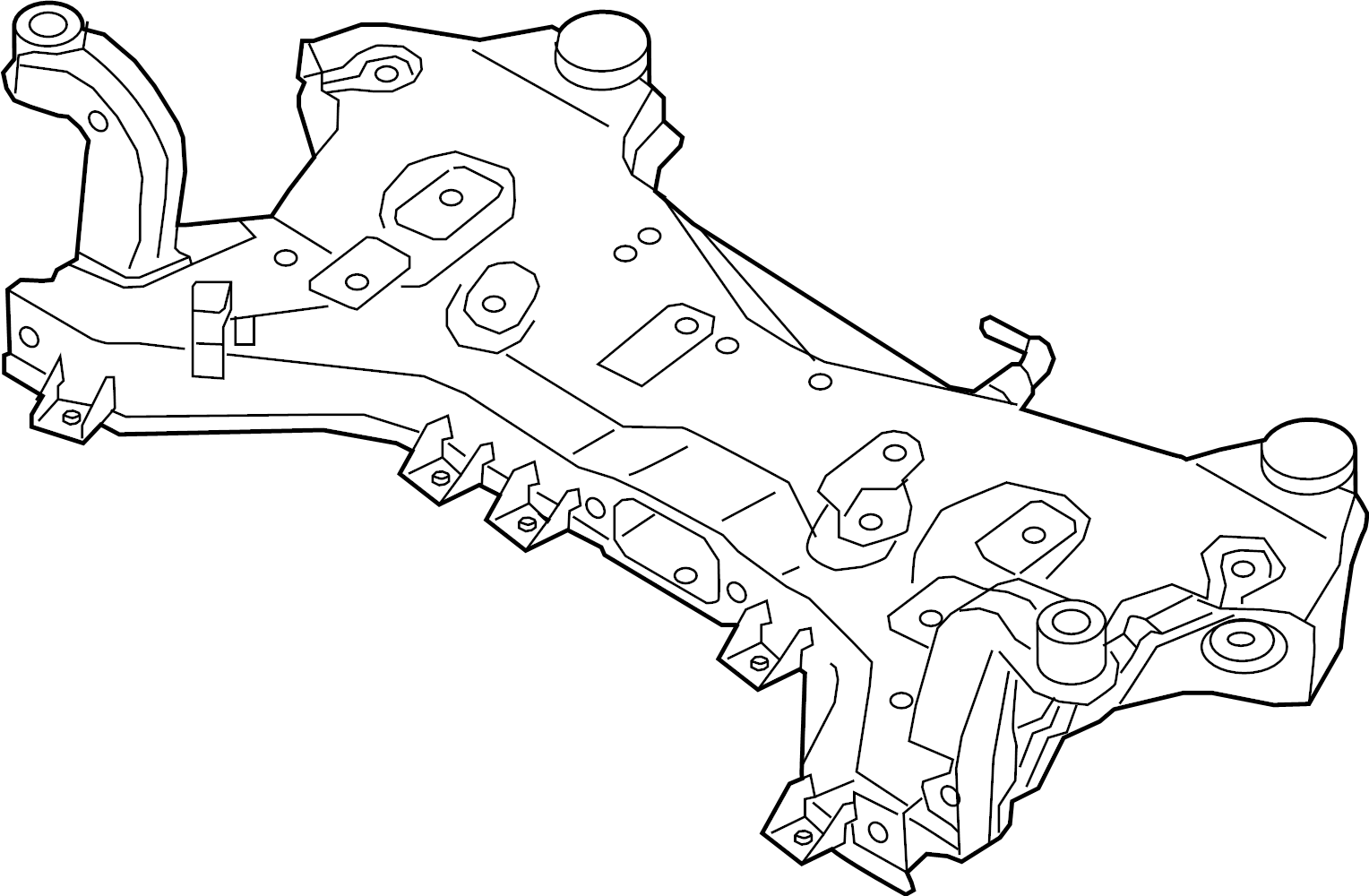 View 62405C2551 CROSSMEMBER COMPLETE.  Full-Sized Product Image