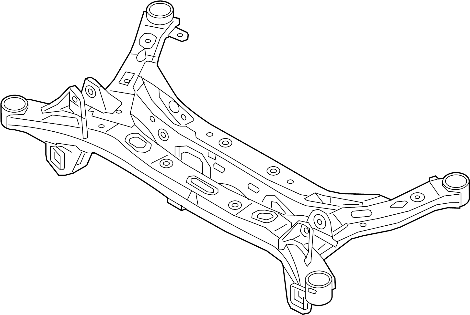 View 55400C2100 Suspension Subframe Crossmember Full-Sized Product Image