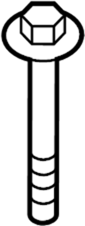 View 55447C1100 Suspension Crossmember Bolt (Rear, Lower) Full-Sized Product Image