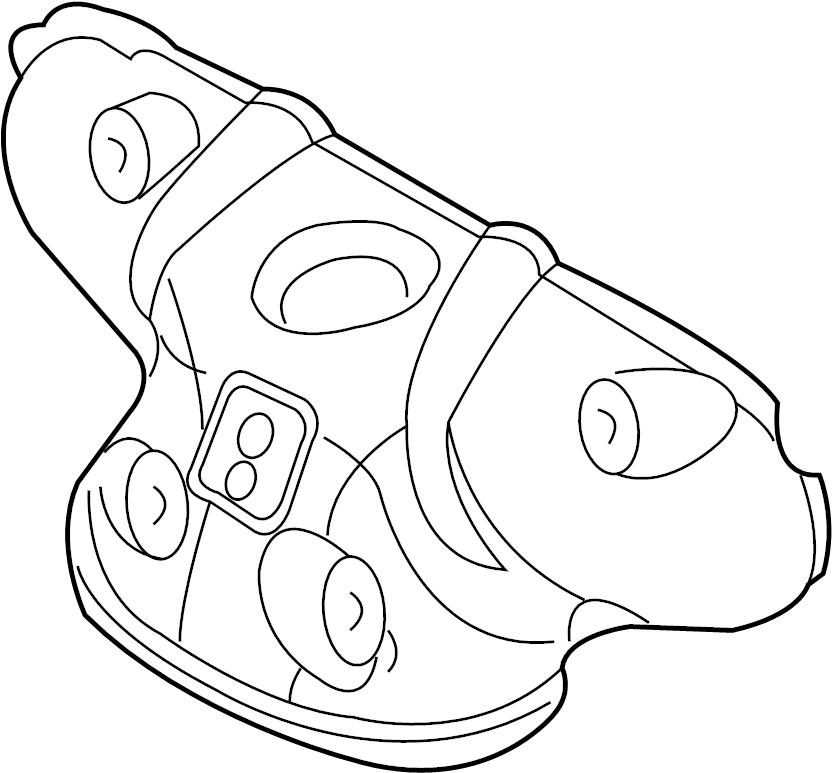 View 285253C123 Exhaust Manifold Heat Shield (Right) Full-Sized Product Image