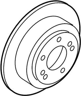View 584113L010 Disc Brake Rotor (Rear) Full-Sized Product Image