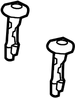 View 887223Y002RY GUIDE ASSY-HEADREST W/LEVER (BLACK) Full-Sized Product Image