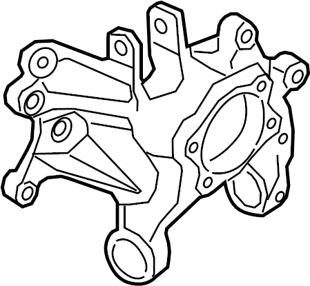 View 52720C2100 Knuckle. Carrier. (Right, Rear) Full-Sized Product Image