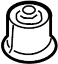 View 554563V000 Suspension Crossmember Insulator (Rear) Full-Sized Product Image