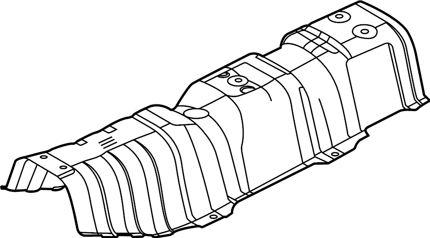 View 28788L0000 Shield. Heat. Insulator. Pan. Floor. (Front) Full-Sized Product Image