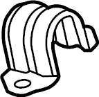 View 54814C1000 Suspension Stabilizer Bar Bracket (Upper) Full-Sized Product Image