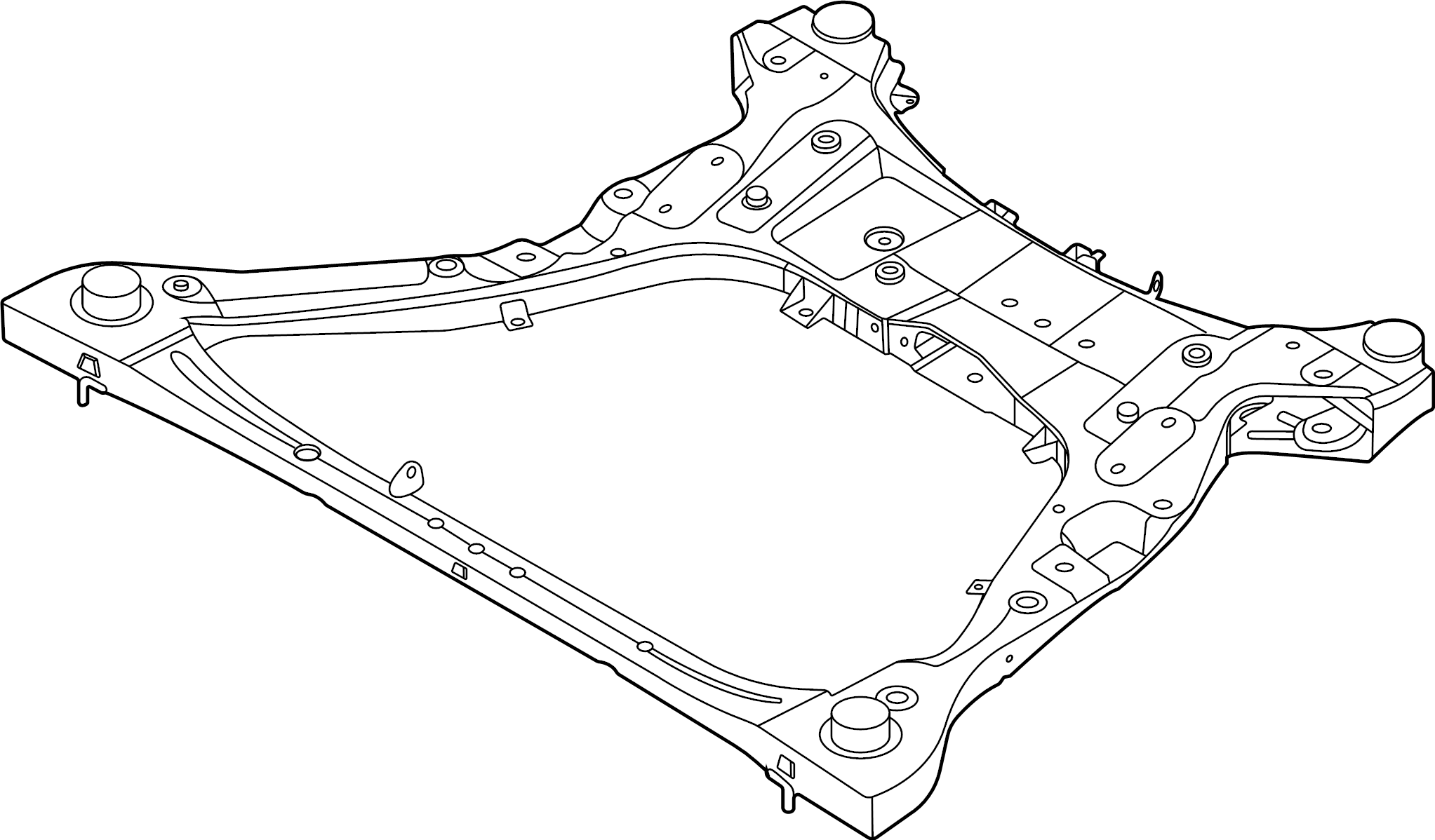 View 62405L1000 Suspension Subframe Crossmember Full-Sized Product Image