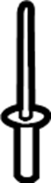 View 141680801B Rivet. Deflector.  Full-Sized Product Image