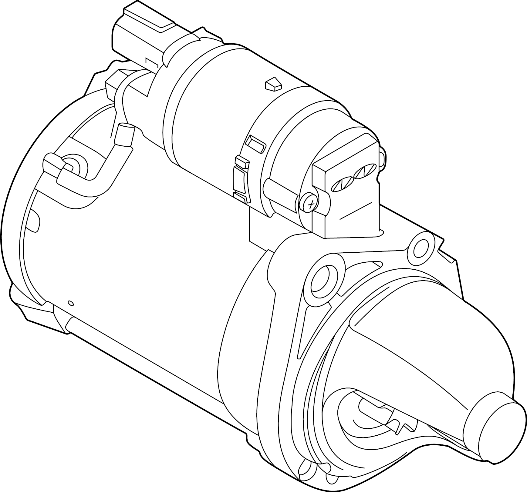 View 361002M318 Starter Motor Full-Sized Product Image