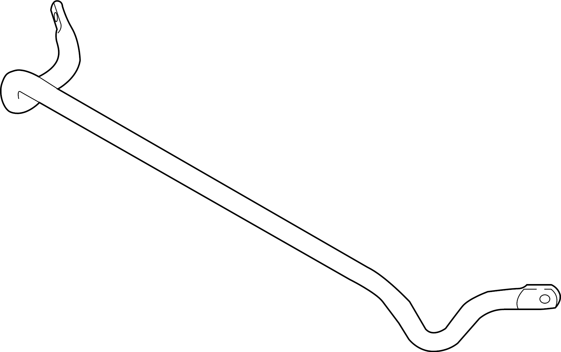 View 55510Q5510 Suspension Stabilizer Bar (Right, Rear) Full-Sized Product Image