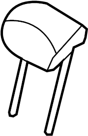 View 897001D060457 Headrest (Rear) Full-Sized Product Image