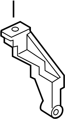 View 2167223000 Bracket. Mount. Engine. Support. (Rear) Full-Sized Product Image