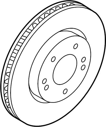 View 517123K010 Disc Brake Rotor (Front) Full-Sized Product Image