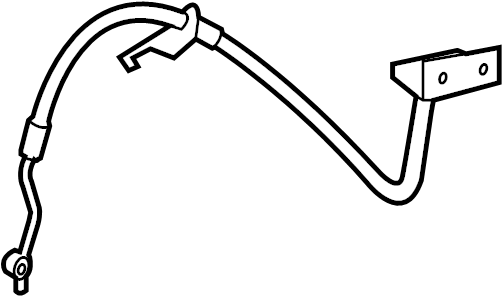 View 587312K000-DS HOSE-BRAKE FRONT,LH Full-Sized Product Image