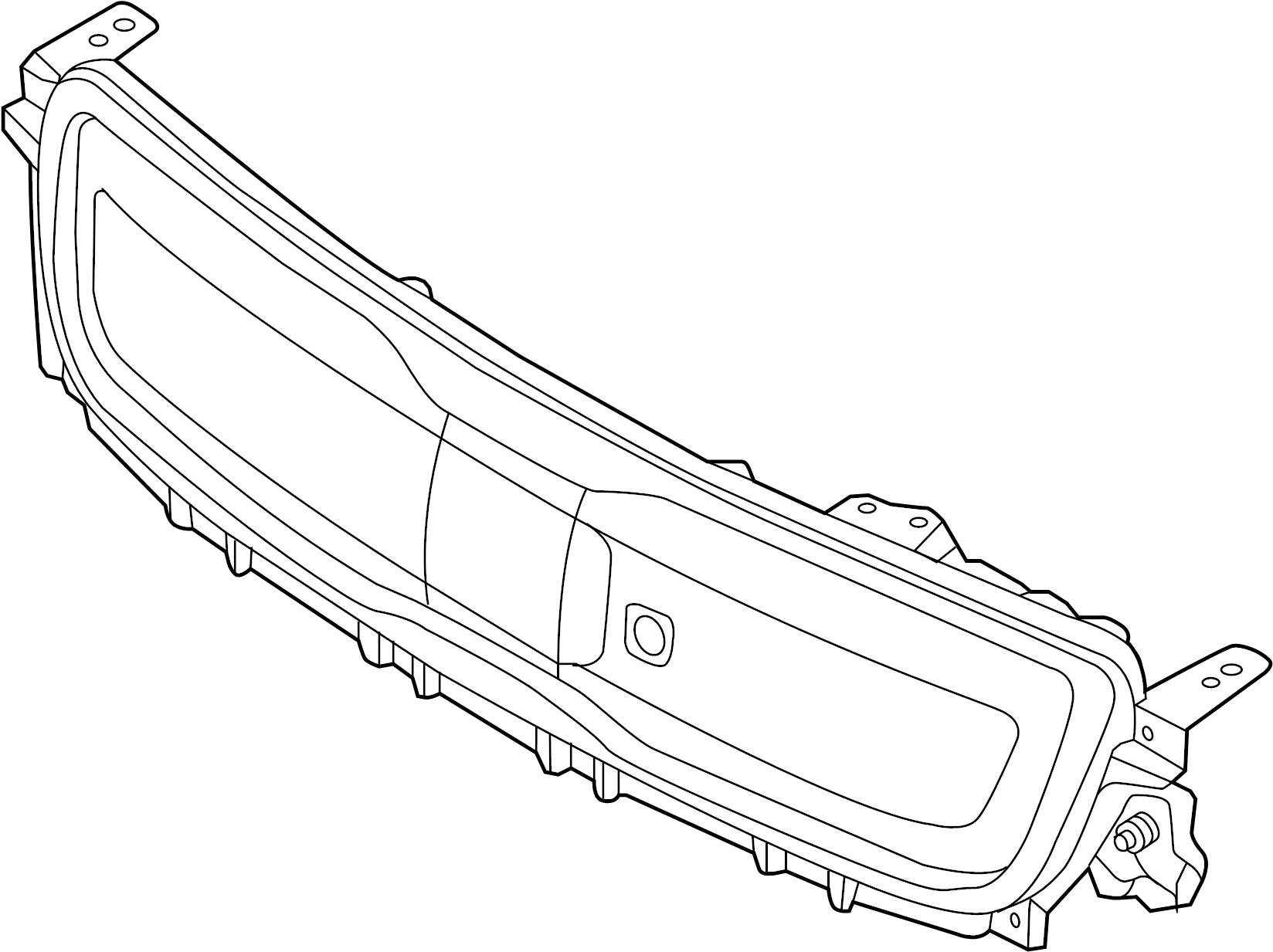 View 86350E4000IM GRILLE ASSY-RADIATOR (GRAY(LD KEY COLOR)) Full-Sized Product Image