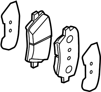 View 58101B2A00 PAD KIT-FR DISC BRAK. PAD KIT-FR DISC BRAKE. PAD KIT-FRONT DISC BRAKE Full-Sized Product Image
