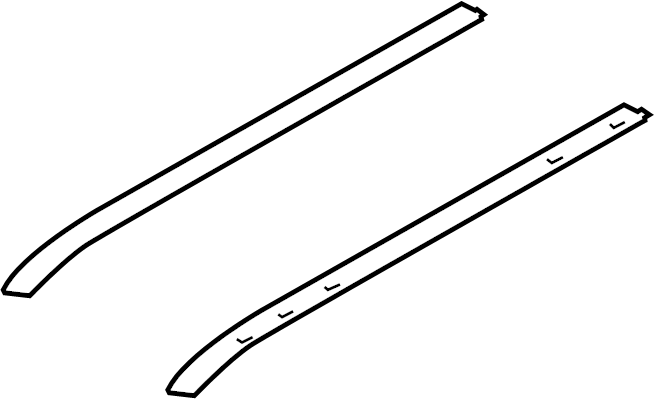 View 81675B2000 Sunroof Molding (Left, Front) Full-Sized Product Image