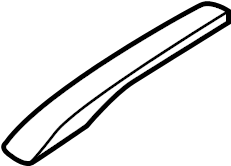 View 87251B2000 COVER-ROOF RACK FR L. COVER-ROOF RACK FR LH Full-Sized Product Image