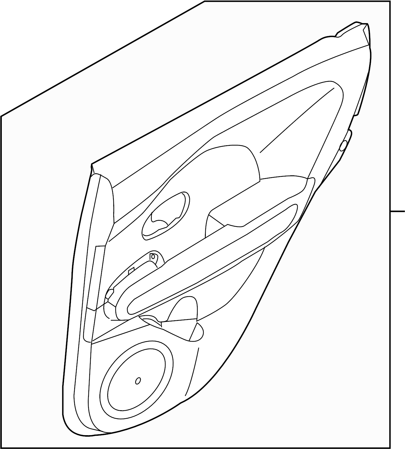 View 83308E4030BF6 PANEL ASSY-REAR DOOR. PANEL ASSY-REAR DOOR TRIM,RH (PS EV MEDIUM ECO GRAY) Full-Sized Product Image