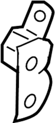 View 793402B020 Door Hinge (Rear, Upper) Full-Sized Product Image