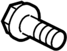 View 517111C800 Disc Brake Caliper Bracket Mounting Bolt. Guide plate bolt. Parking Brake Cable Guide Bolt.  Full-Sized Product Image
