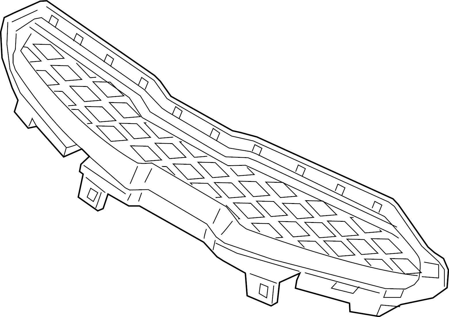 View 86350M6000 GRILLE ASSY-RADIATOR Full-Sized Product Image