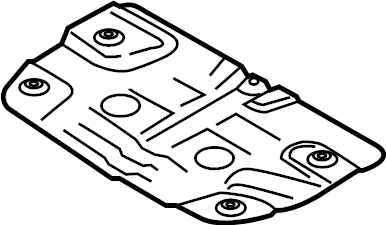 View 28795F2900 Shield. Heat. Muffler. (Rear) Full-Sized Product Image