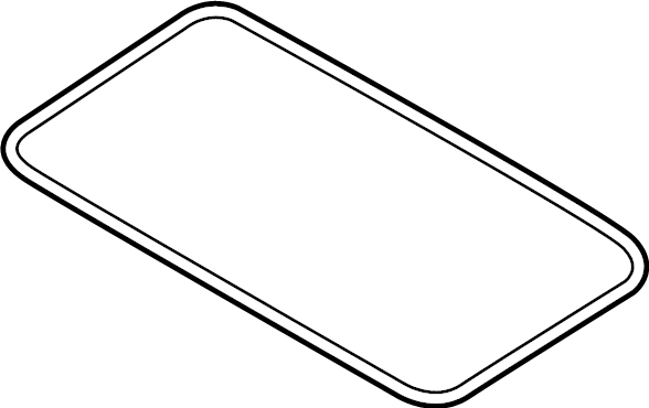 View 81613F2000 Sunroof. WEATHERSTRIP. Glass. Seal.  Full-Sized Product Image