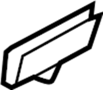 View 834132W000 GRIP-REAR DOOR GLASS Full-Sized Product Image
