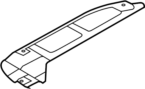 View 291102H100 Radiator Support Splash Shield (Right, Front, Rear, Lower) Full-Sized Product Image