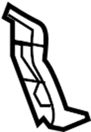 View 866851M300 BRACKET-RR BUMPER LW. BRACKET-RR BUMPER LWR MTG Full-Sized Product Image