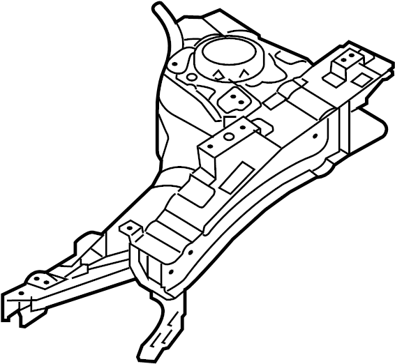 View 64520A7000 Fender Apron Assembly (Right) Full-Sized Product Image