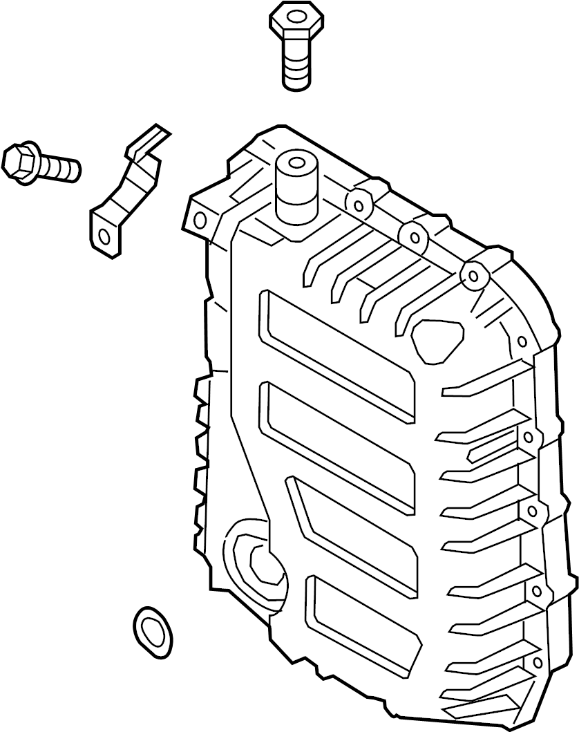 View 452803B811 Cover. Transmission. Pan. Valve. Automatic.  Full-Sized Product Image