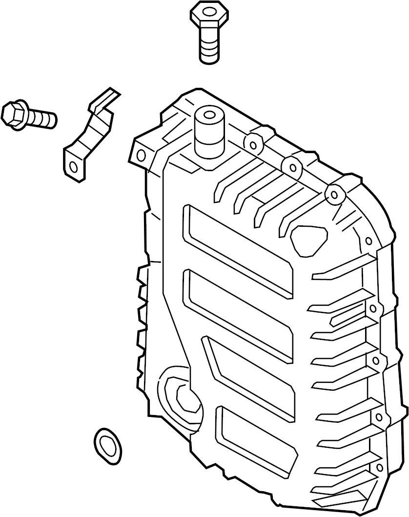 View 452803B821 Cover. Transmission. Pan. Automatic. Valve.  Full-Sized Product Image