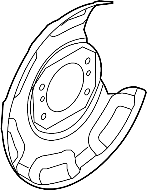 View 583903X100 Brake Dust Shield (Right) Full-Sized Product Image