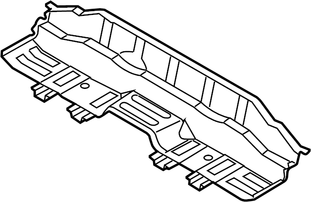 View 65610A7000 MEMBER ASSY-REAR FLOOR END. MEMBER ASSY-RR FLOOR. MEMBER ASSY-RR FLOOR END Full-Sized Product Image