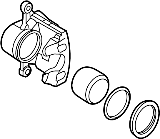 View 58180G2A00 Disc Brake Caliper (Left, Front) Full-Sized Product Image