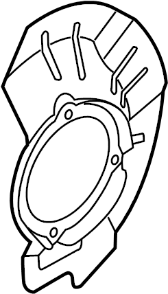 View 51756F2000 Brake Dust Shield (Right, Front) Full-Sized Product Image