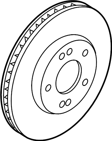 View 51712C1000 Disc Brake Rotor (Front) Full-Sized Product Image