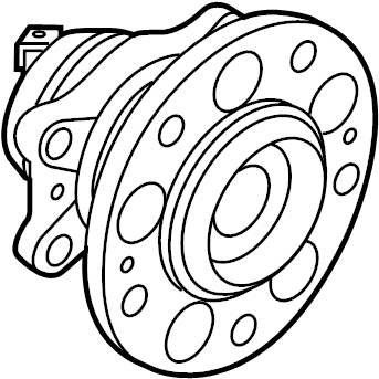 View 52730G2000 Wheel Bearing and Hub Assembly (Right, Rear) Full-Sized Product Image