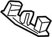 View 812102S001 Liftgate Lock Striker Plate Full-Sized Product Image