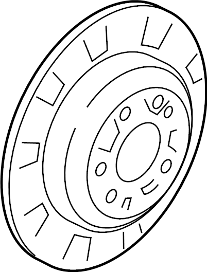 View 58411J5000 Disc Brake Rotor (Rear) Full-Sized Product Image
