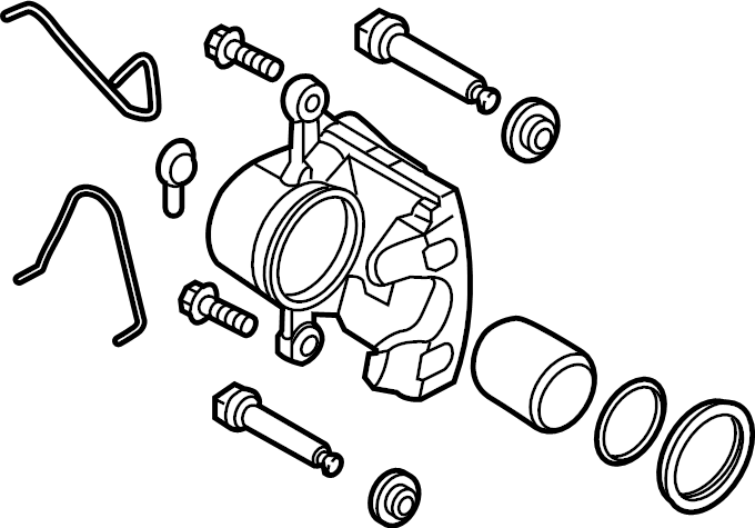 View 58311J5A00 Disc Brake Caliper (Right, Rear) Full-Sized Product Image