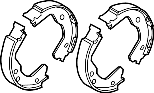 View 58305J5A05 Parking Brake Shoe (Rear) Full-Sized Product Image